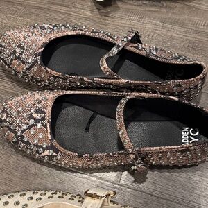 Embellished Flats with Strap